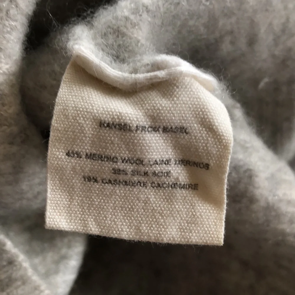 Hansel from Basel Gray Wool Silk Cardigan Cashmere - Picture 8 of 9